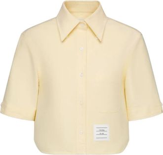 Thom Browne Camicia a maniche corte - Giallo