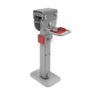 OEM Gato Manual Para Caravanas, Dise&ntilde;o Robusto, Altura Ajustable, Gris