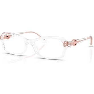 Michael Kors 54mm Round optical glasses in Transparent at Nordstrom