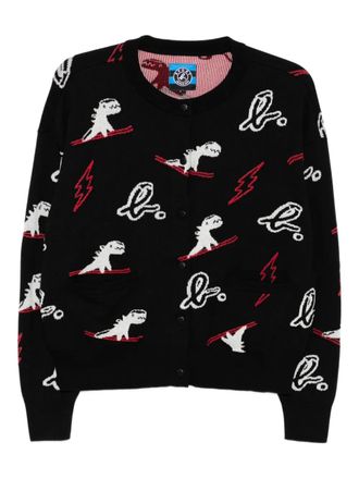 Sport b. Cardigan Dino Christmas - Nero