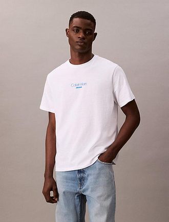 Calvin Klein Camiseta Con Logo Lavada Al &Aacute;cido