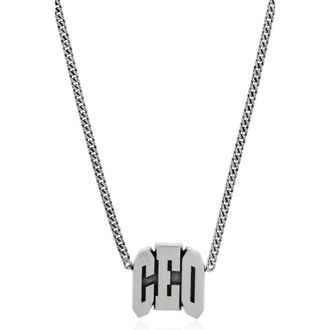 Balenciaga Necklaces, unisex, Gray, Size: ONE SIZE Brass necklace