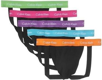Calvin Klein Underwear Mens S Multicolor Pride Cotton Jock Strap 5-Pack UPS722