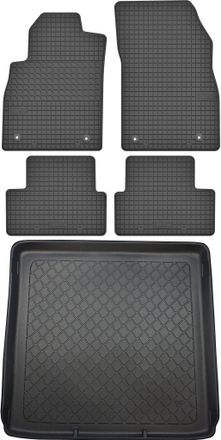 OEM Opel Astra Iv J Kombi De 09.2010 A 03.2016 Set - Alfombrillas De Goma Para Coche + Alfombrilla Para Maletero