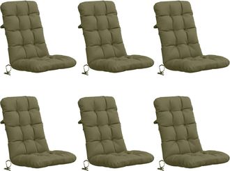 vidaXL Cojines Para Sillas De Respaldo Alto En 6 Piezas Vianen 6 Pcs Vidaxl