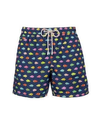 MC2 Saint Barth Lighting Micro Fantasy Costume with Clown Fish Print Blue Pattern, blue, L