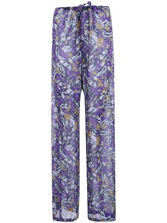 Dries Van Noten Pants Georgette Trousers Pachas