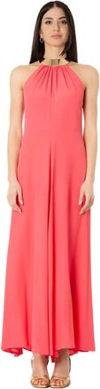 Simona Corsellini Abito Lungo in Misto Seta - - Dresses - Donna - Rosa - L