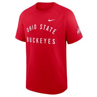 Nike Ohio State Premium Performance Nike Mens Dri-FIT College T-Shirt in Red | 03EN65NOH-TGS
