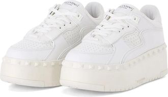 Valentino Schoenen, Dames, Wit, 38 1/2 EU, Leer, Sneakers