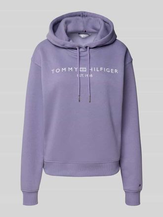 Tommy Hilfiger Regular Fit Hoodie aus Baumwoll-Mix in Lavender, Gr&ouml;&szlig;e XXL