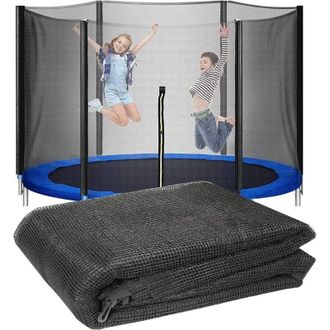 OEM Red De Seguridad Para Trampol&iacute;n Con Cremallera Para Protecci&oacute;n De Trampol&iacute;n De Repuesto (tama&ntilde;o: 16 Pies, 6 Pies, 12 Postes)
