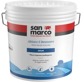 San Marco Arum pittura traspirante inodore lt 14 bianco