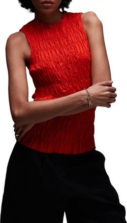 Topshop Smocked Tank in Red at Nordstrom, Size 10 Us