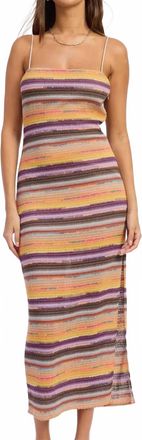 Emory Park Sophie Knit Midi Dress In Multicolored Stripe