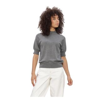 Bruuns Bazaar Anemone Halias Knit - Dames - Ronde hals truien - Grijs - S - Truien & Vesten