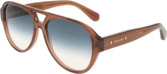 Ferragamo SF2147S 232 Mens Sunglasses Brown Size 58