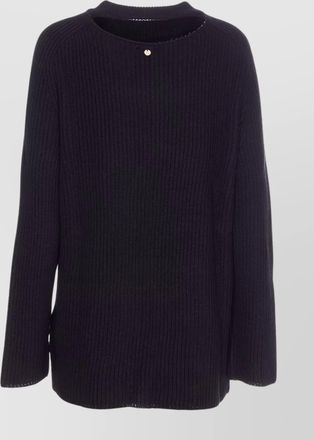 Liu Jo oversized cutout wool blend jumper