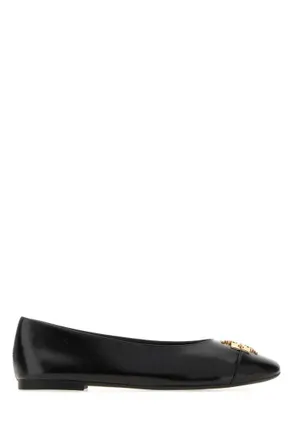 Tory Burch Black Slip On Ballet Flats