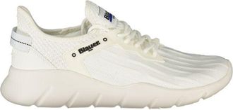 Blauer Mens Lowtop Textile Sneakers - Ivory - Size EU 44