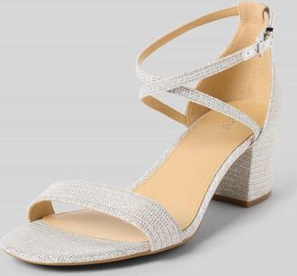 Michael Kors Sandaletten mit Strukturmuster Modell Serena in Silber, Gr&ouml;&szlig;e 36