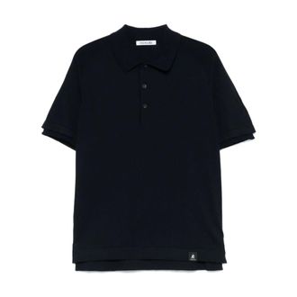 Premiata Polo Shirts, male, Blue, Size: XL Blue Cotton T-Shirt Casual Style