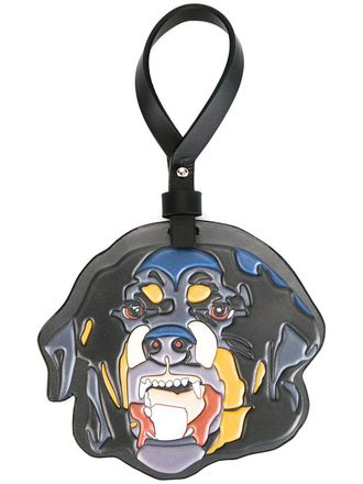 Givenchy rottweiler embossed keyring - Nero