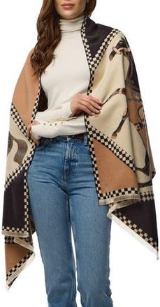 Saachi Galloping Horse Scarf in Brown at Nordstrom Rack