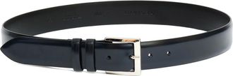 Orciani Calf Classic Leren Riem 3.5 cm - Heren - Riemen - Blauw - 90 CM - Leer - Accessoires