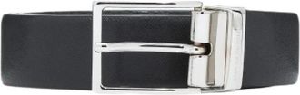 Emporio Armani Omkeerbare Saffiano Leren Riem - Heren - Riemen - Zwart - ONE Size - Leer - Accessoires