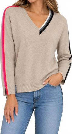Lisa Todd Color Code Sweater In Almond