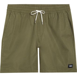 Vans Range Relaxed Water Resistant Sport Shorts in Mossy Olive at Nordstrom, Size Xx-Large