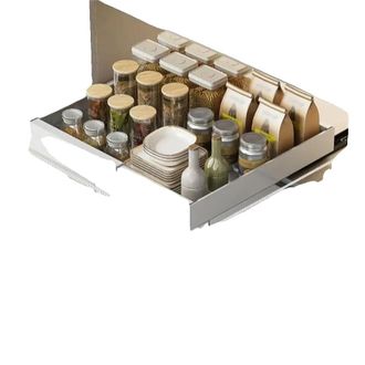 OEM Organizzatore Per Armadietto, Larghezza Regolabile, Stile Moderno Minimalista, Bianco -s