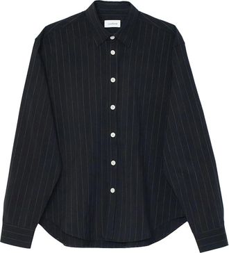Soulland Albert L/S Shirt - Dames - Overhemden - Zwart - L/Xl - Wol - Overhemden