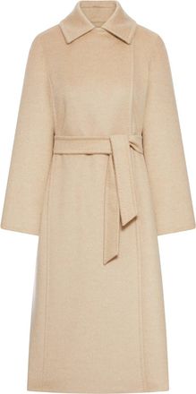Max Mara RICCIO CAMEL COAT WITH BELT - Max Mara - Woman