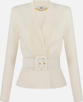 Elisabetta Franchi Strickjacke mit G&uuml;rtel