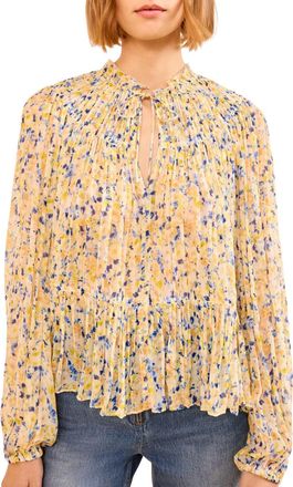 Ulla Johnson Leandra Silk Blouse In Daffodil