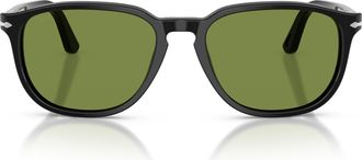 Persol Green 0PO3019S Square Acetate Sunglasses