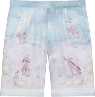 Givenchy Shorts in seta - Blu