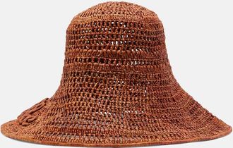 Chlo&eacute; Logo raffia sunhat