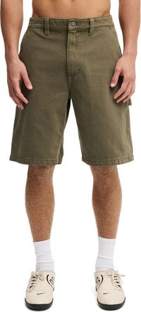 Cotton On Mens Baggy Worker Short in Military at Nordstrom, Size 32