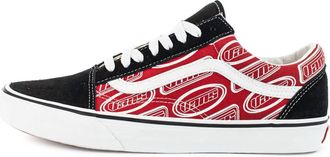 Vans Mens Old Skool Low Top Sneakers In Cjh-Logo Red