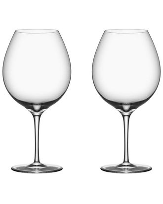 Orrefors Dnu Orrefors Set Of 2 Premier Pinot Noir Glasses