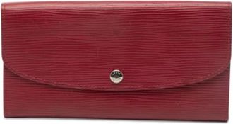 Louis Vuitton Pre-owned Wallets, female, Red, Size: ONE SIZE Pre-owned Emilie Wallet