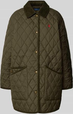 Polo Ralph Lauren Steppjacke mit Label-Stitching in Dunkelgruen, Größe L