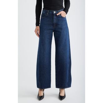 Frame Denim The Twisted Seam Bow High Waist Barrel Leg Jeans in Fortis at Nordstrom, Size 29
