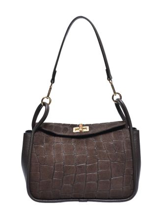 Anna Luchini Bordeauxrood Rundleer Tas