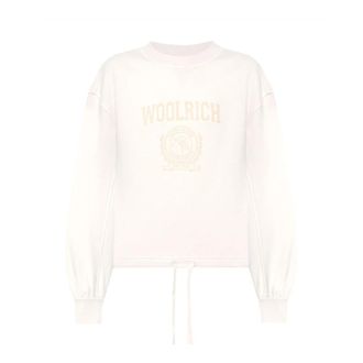 Woolrich Felpa - Dames - Sweatshirts - Wit - L - Hoodies & sweatvesten