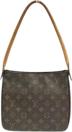Louis Vuitton Pre-owned Shoulder Bags, female, Brown, Size: ONE SIZE Pre-owned Looping MM Monogram Shoulder Bag
