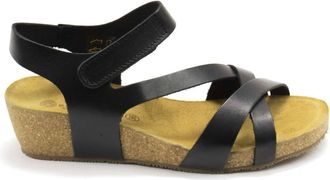 Eric Michael Womens Havana Ankle Strap Platform Sandal In Black